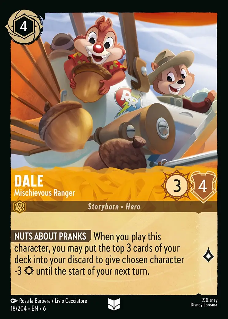 Dale-Mischievous-Ranger-Lorcana-Player