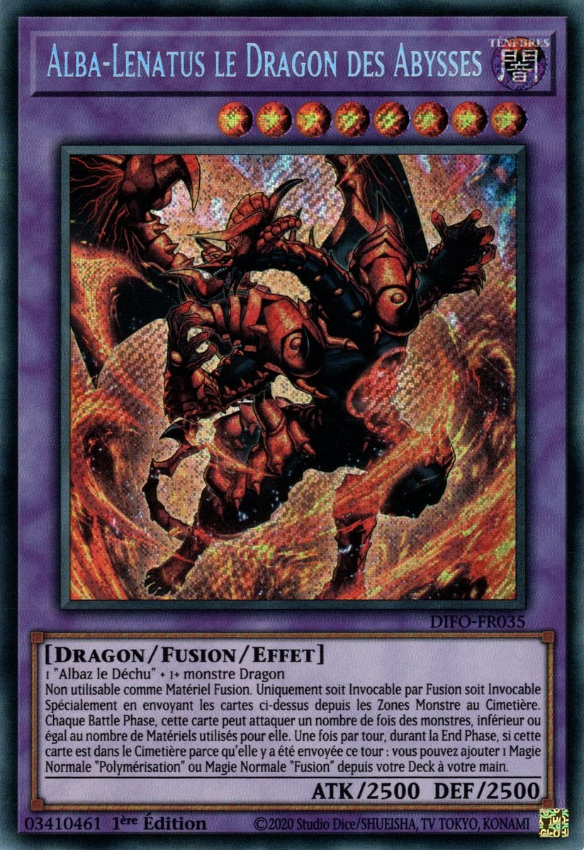 carte alba-lenatus le dragon des abysses yu-gi-oh