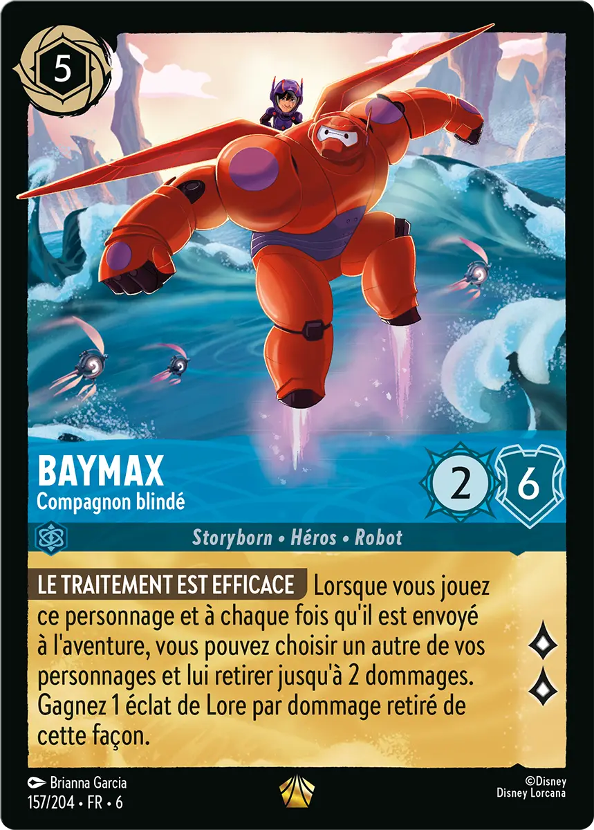 carte baymax compagnon blindé lorcana