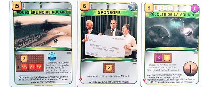 Article Terraforming Mars - cartes "Projets Instantanés"