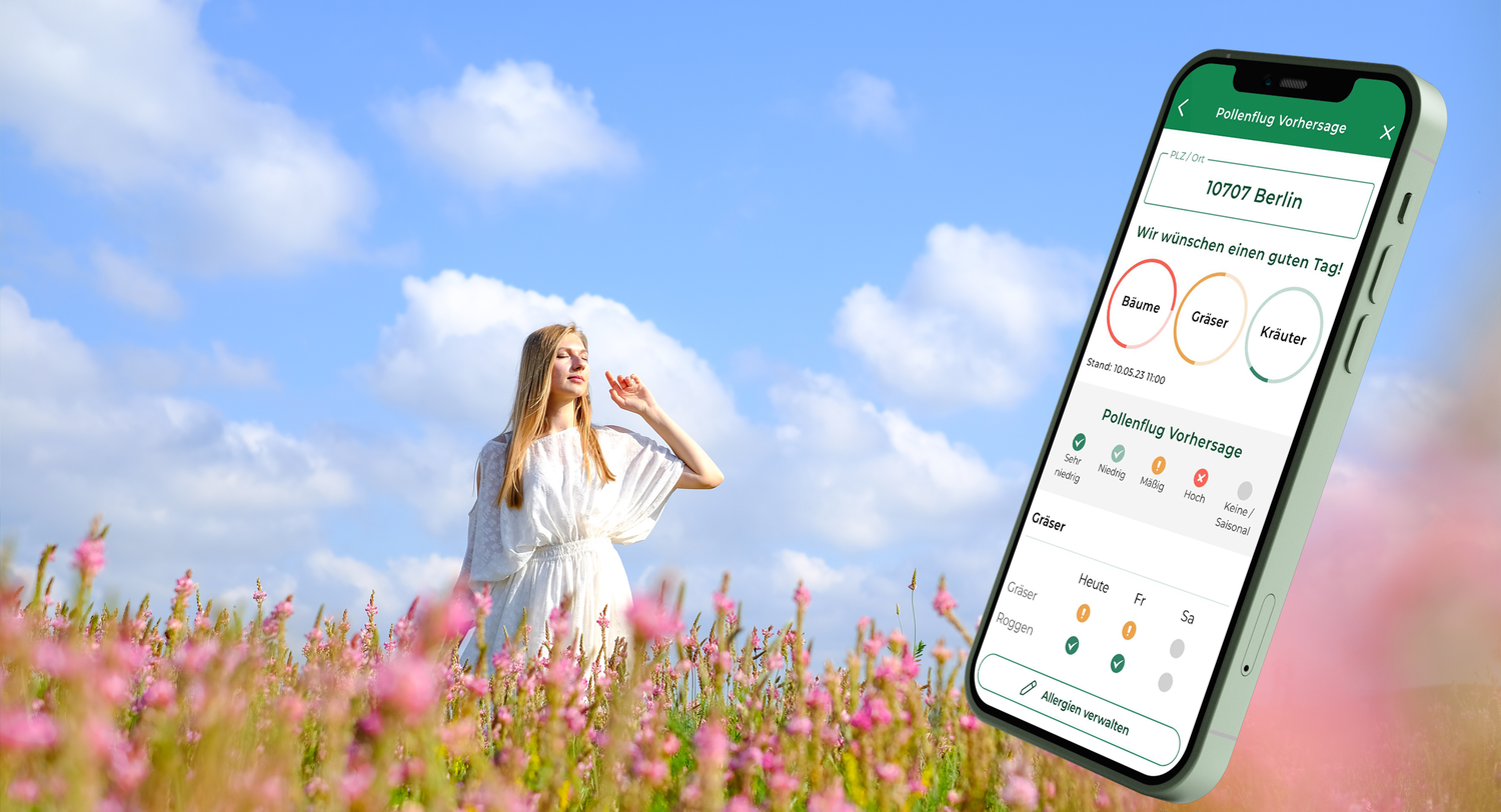 Pollenflugvorhersage DoctorBox App Funktion