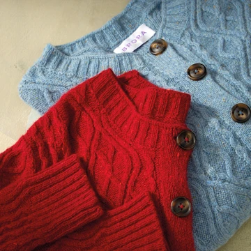 Cashmere Cropped Cardigan in Shell | Women's Knitwear | Brora