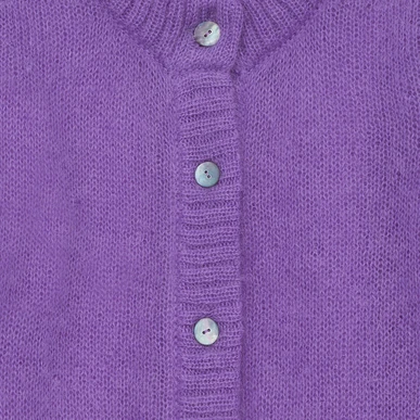 トップス  Cobian mohair cardigan purple Hand Knit Woman Sweater Mohair Cardigan Lilac Sweater Top