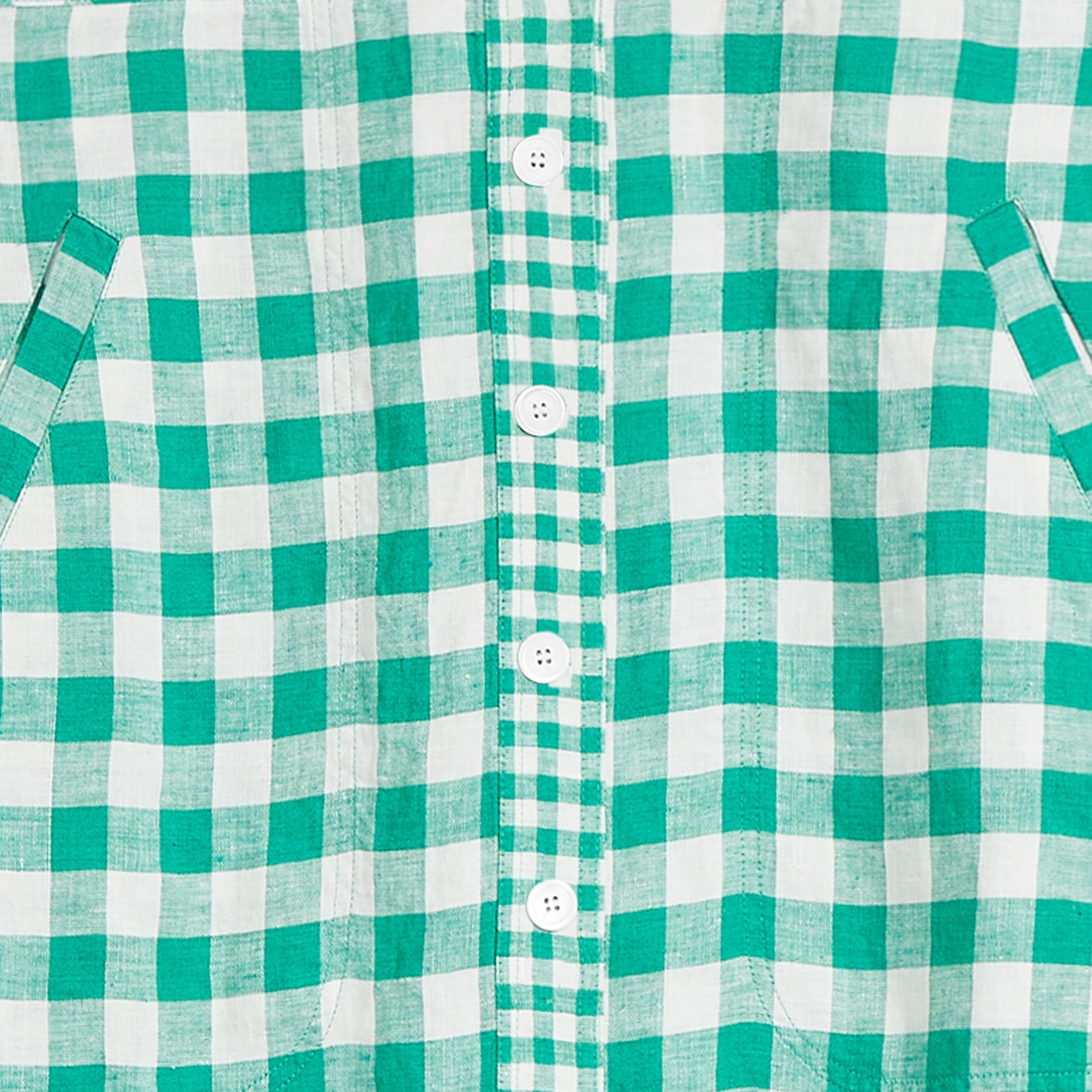 Embrodered Gingham Dress Bl main image 0
