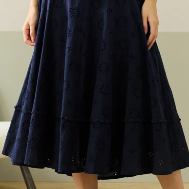 Broderie skirt ★ coral main image 1