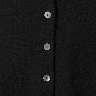 Black Women's Cashmere Modern Classic Cardigan | Brora