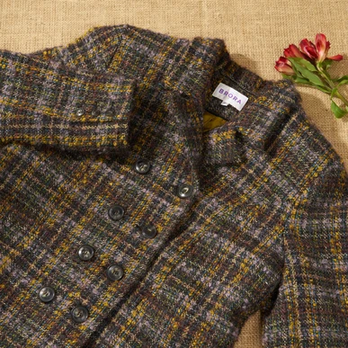 Women's Scottish Mohair Wool Jacket in Peat | Brora Sale