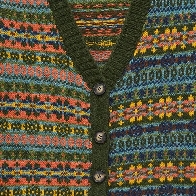 Wool Patchwork Cardigan | Women's Cardigans | Brora Fashion