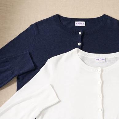 BATONER CHOMA CREW NECK CARDIGAN グレーブルー BATONER｜MATERIAL