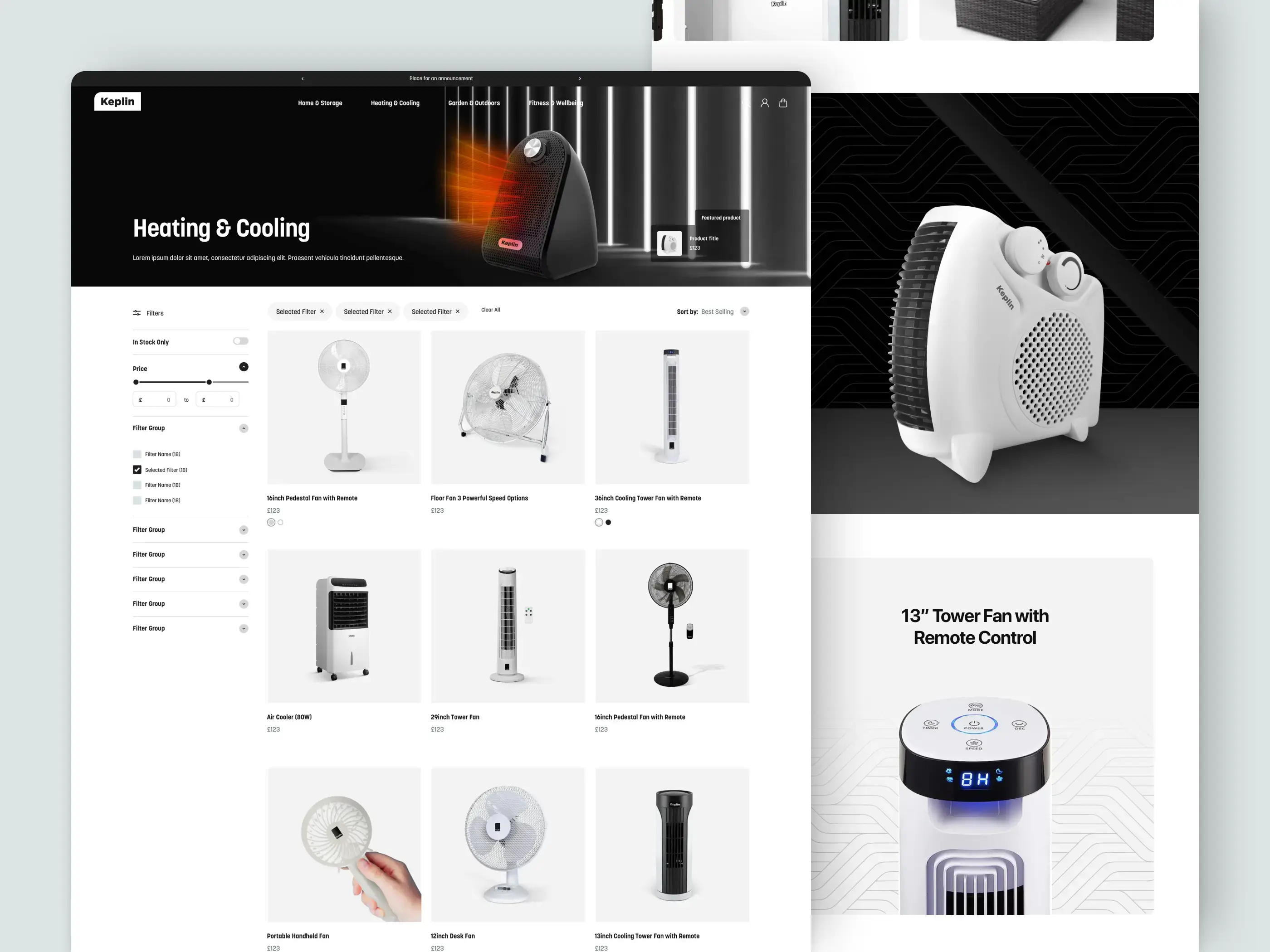 Keplin eCommerce Collection Page