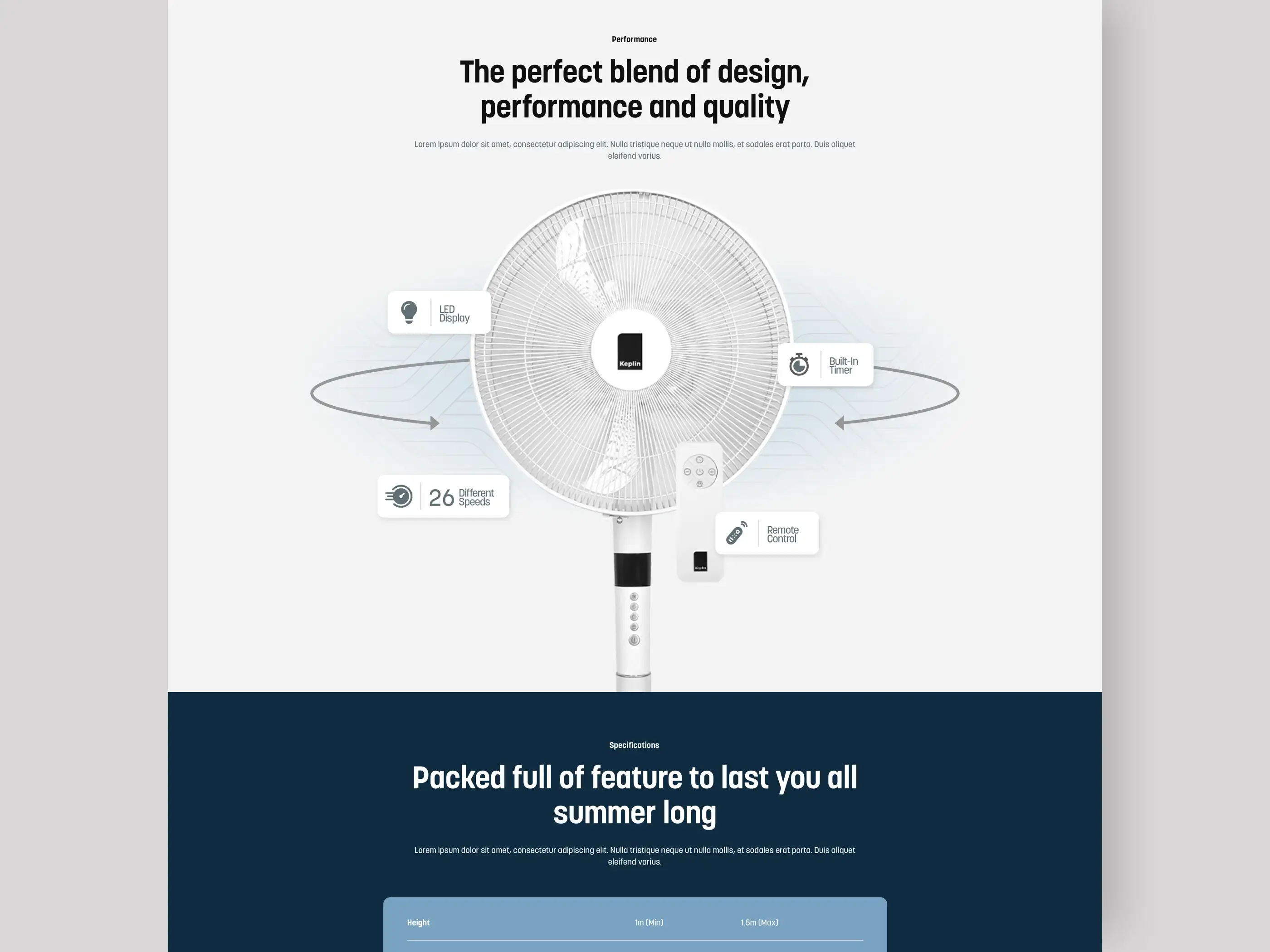 Keplin eCommerce Product Features