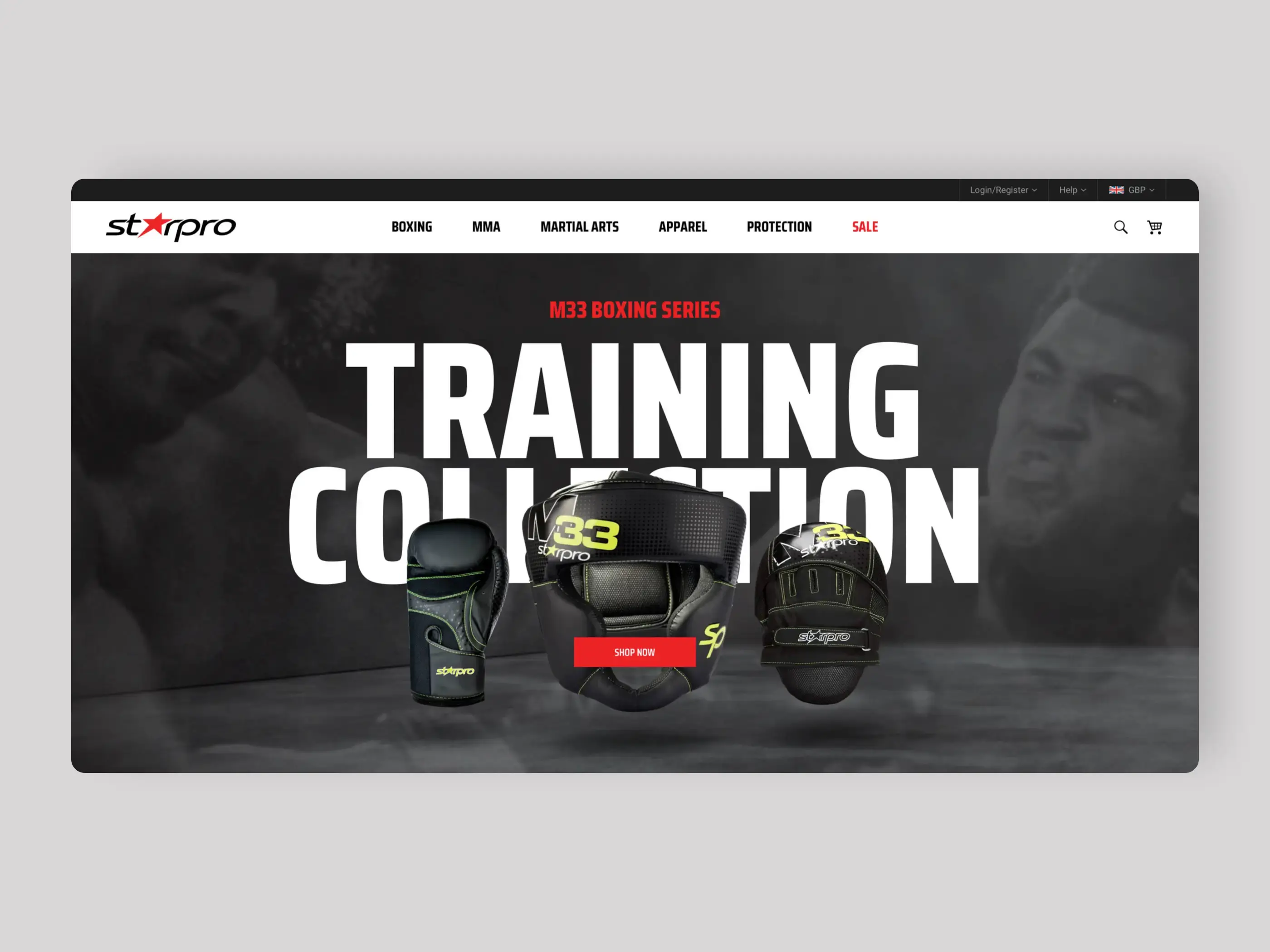 StartPro eCommerce Homepage Hero