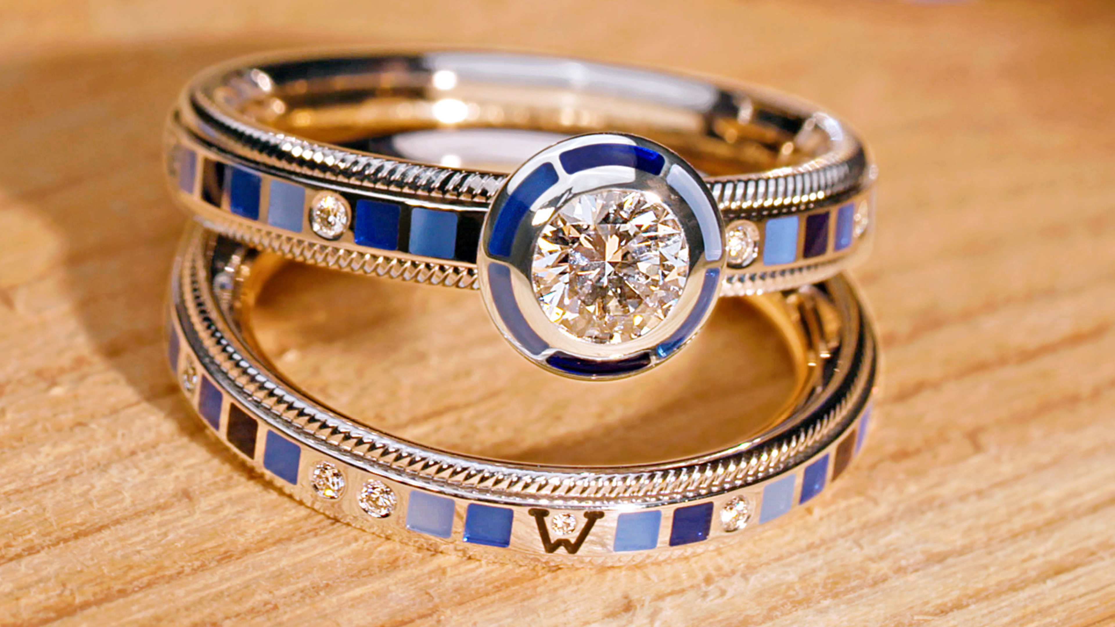 [韓国人気ジュエリー] nff Oval Point Ring Blue 韓国人気ジュエリー] nff Oval Point Ring Blue (nff/指輪