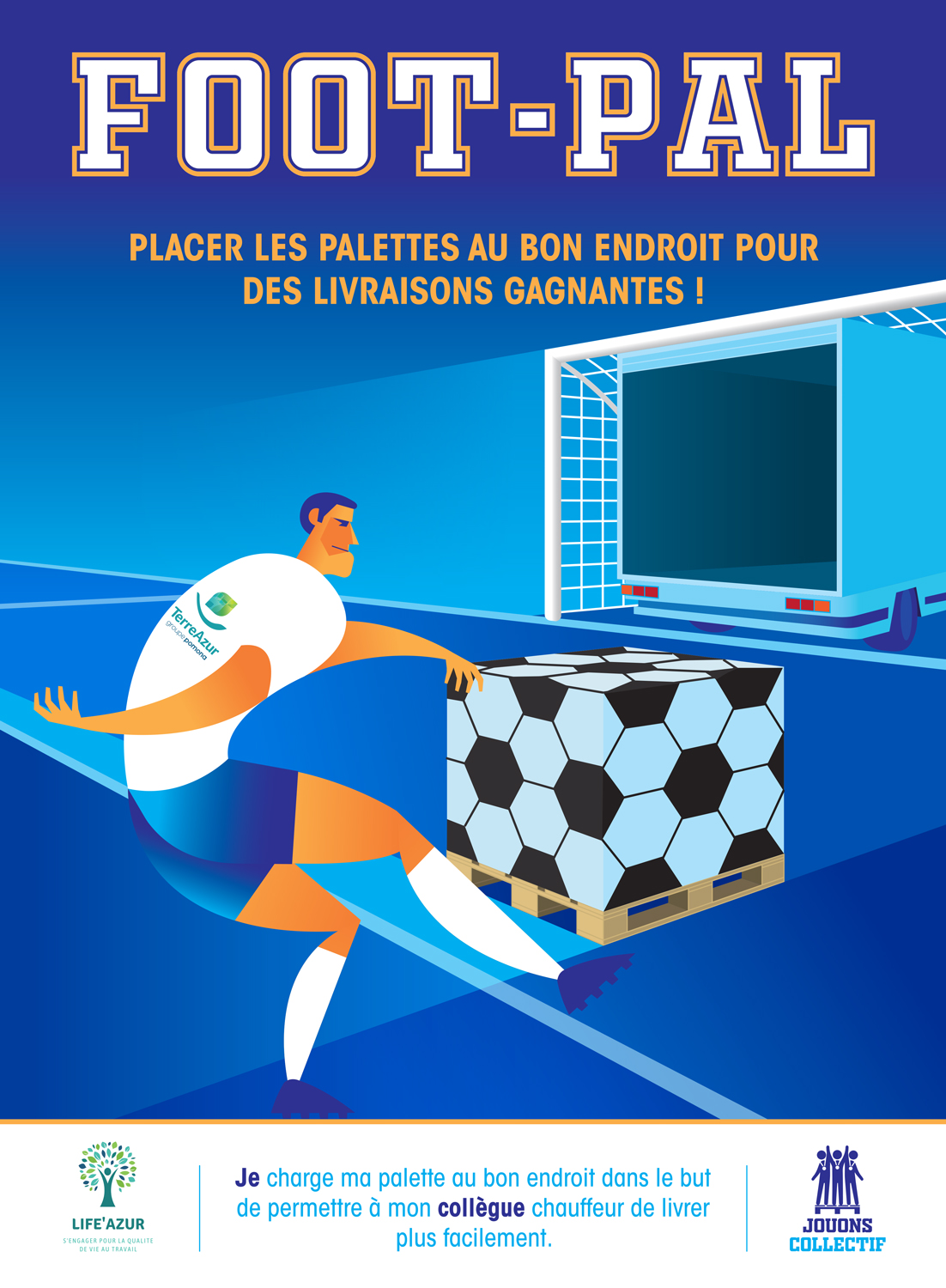 Affiche campagne de sensibilisation interne - TerreAzur