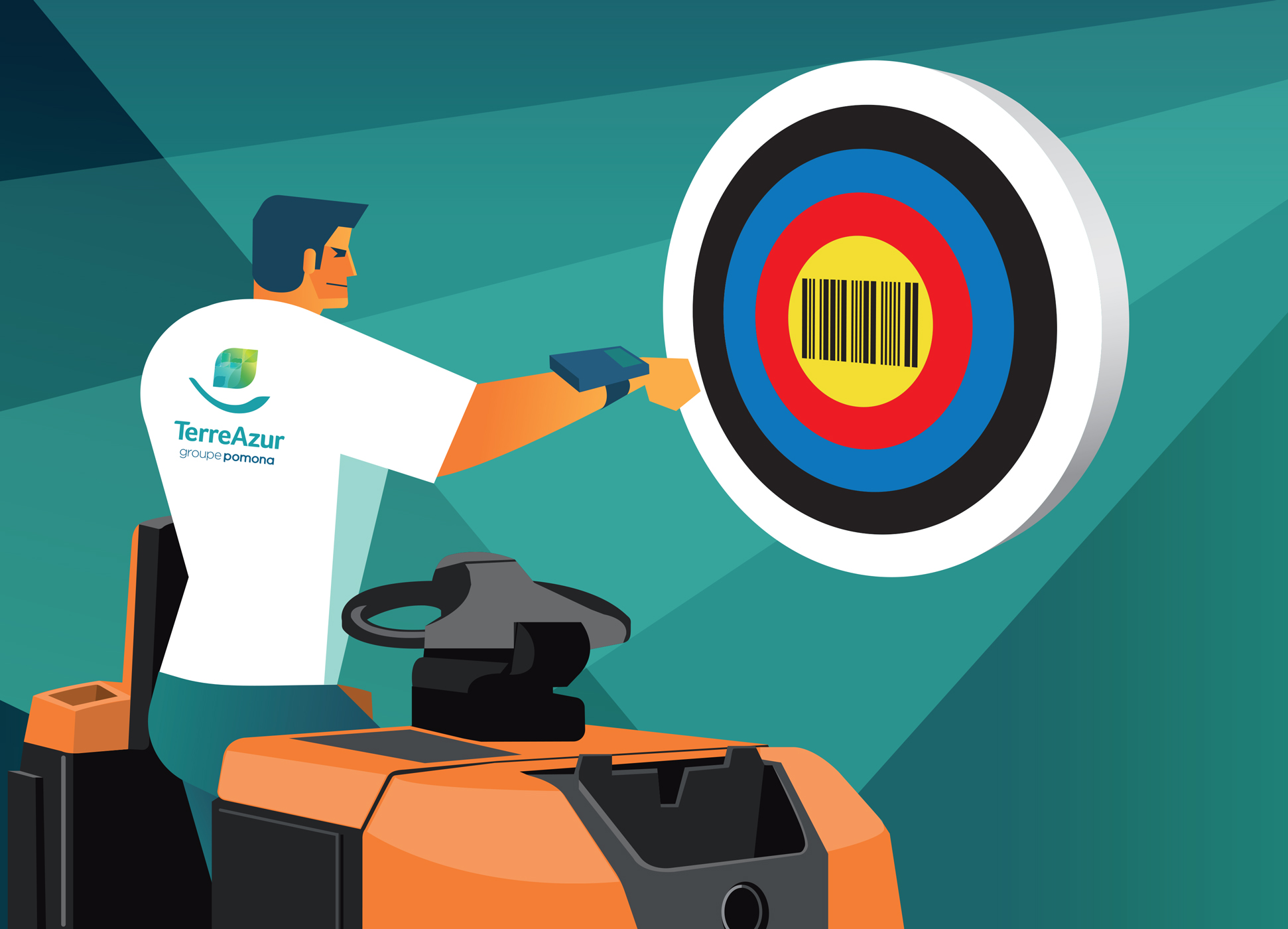 Affiche campagne de sensibilisation interne - TerreAzur