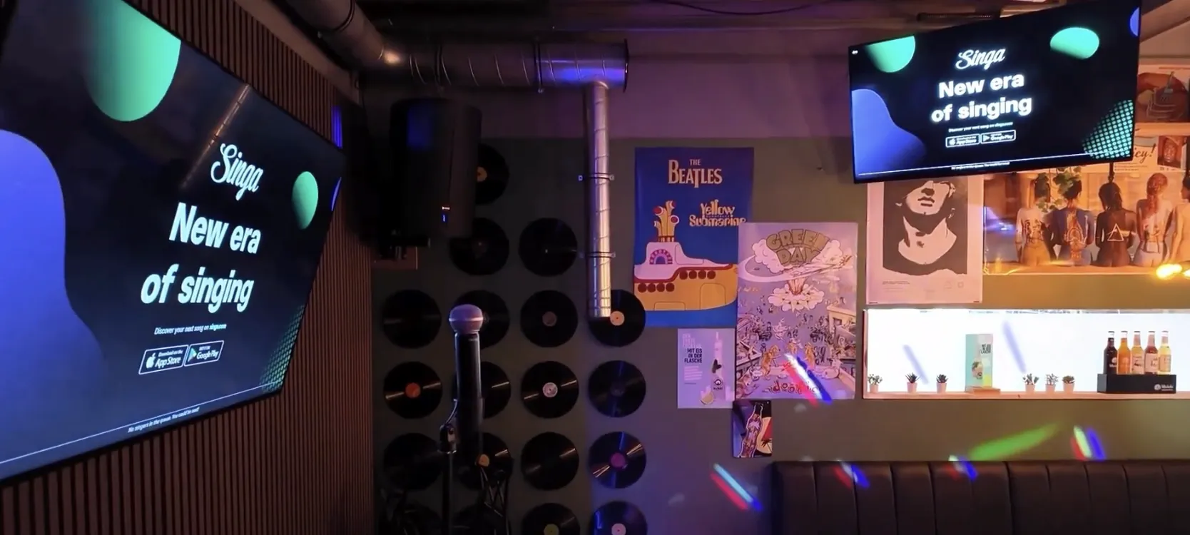 The karaoke room at funsports area troisdorf