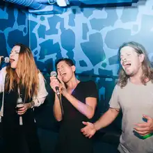 Private karaoke room at Sing Sing