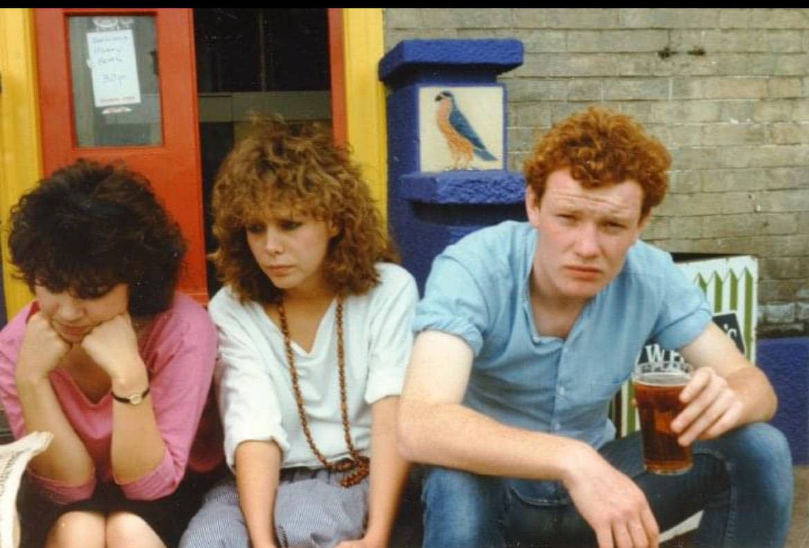 Brian Dooley (Right) with friends at UEA