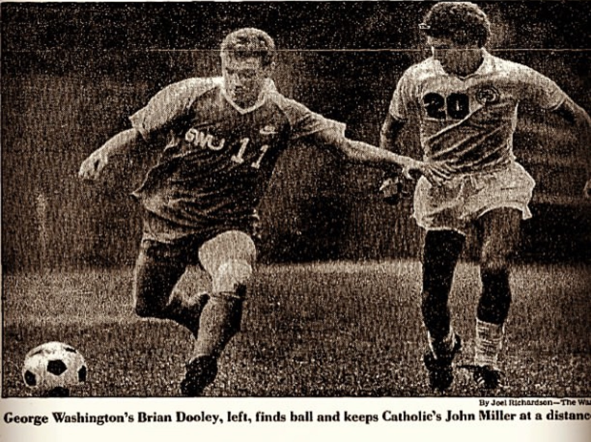 Playing football while on his year abroad