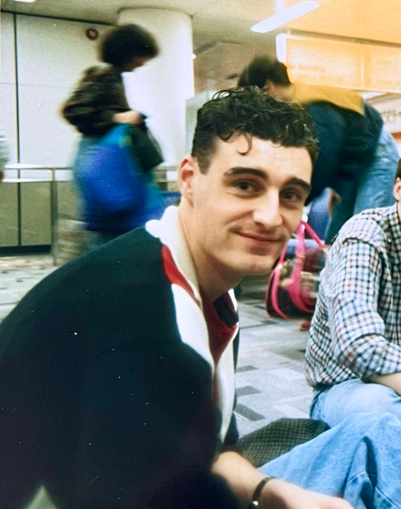 Jim Prior at the student union bar