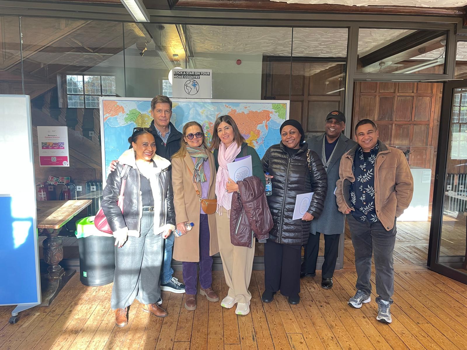 Group of alumni in Earlham Hall