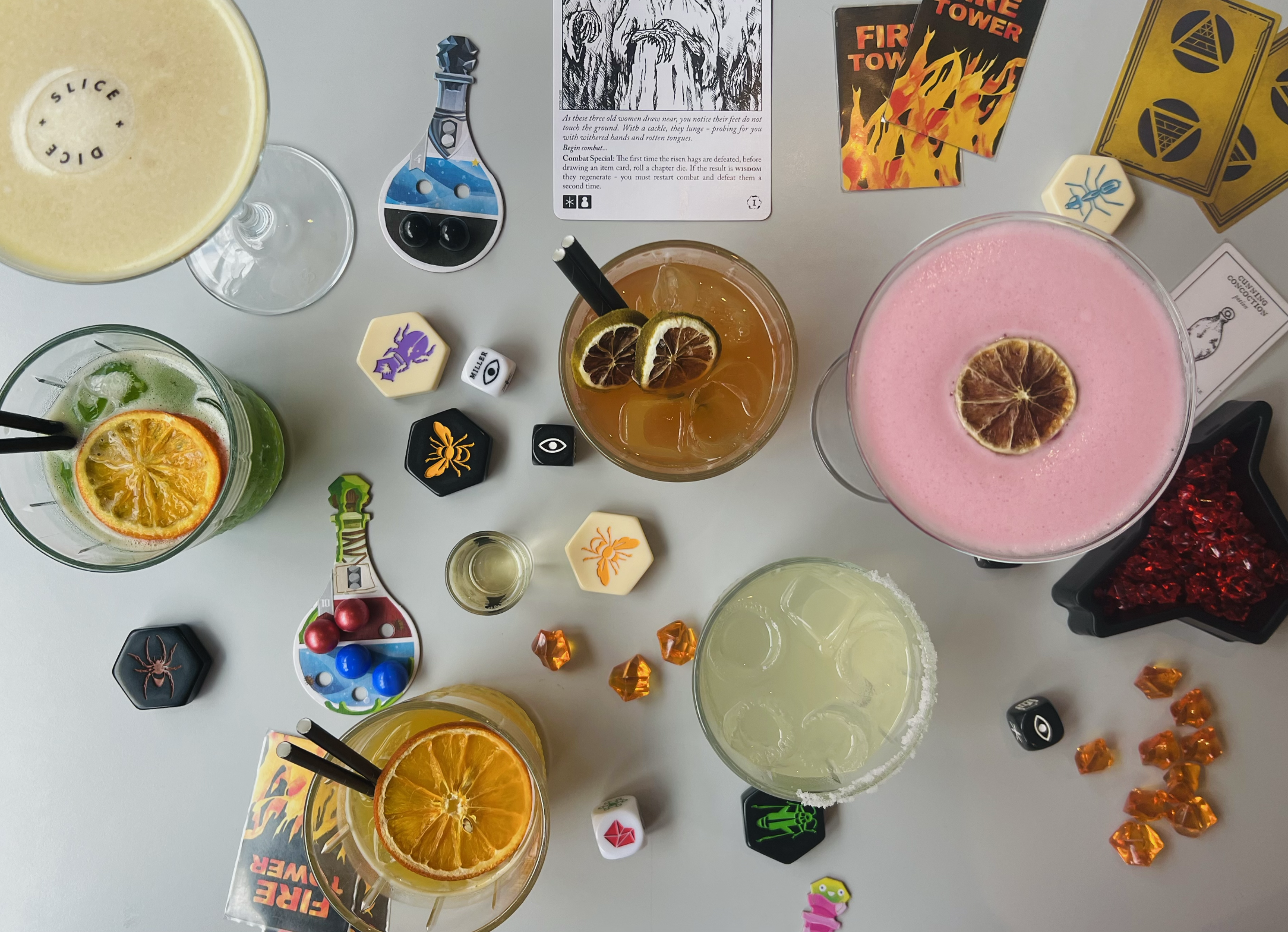 Drinks and games at Slice+Dice