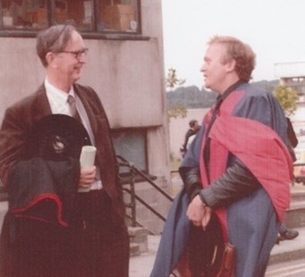Prof Richard Sheppard (right) with Prof Brian Rowley