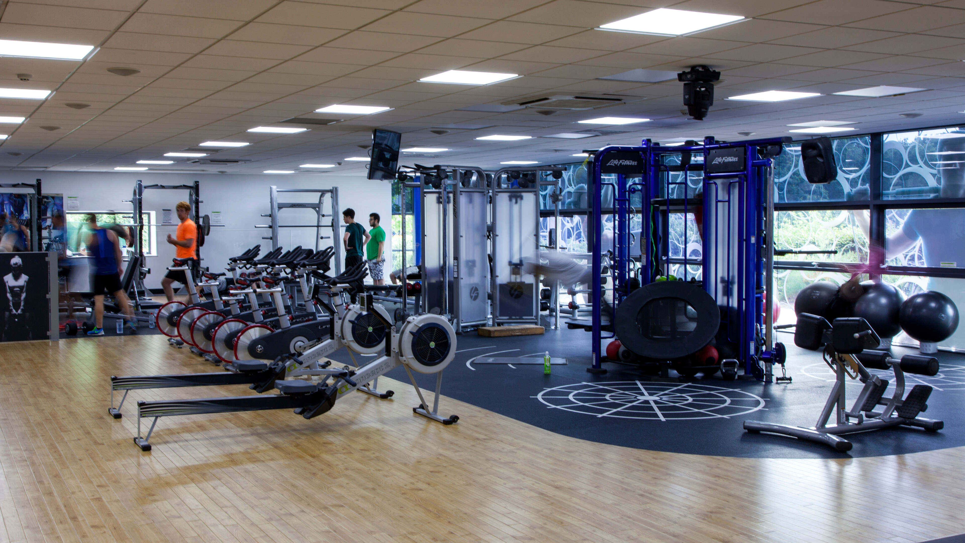Rowing machines at Sportspark gym