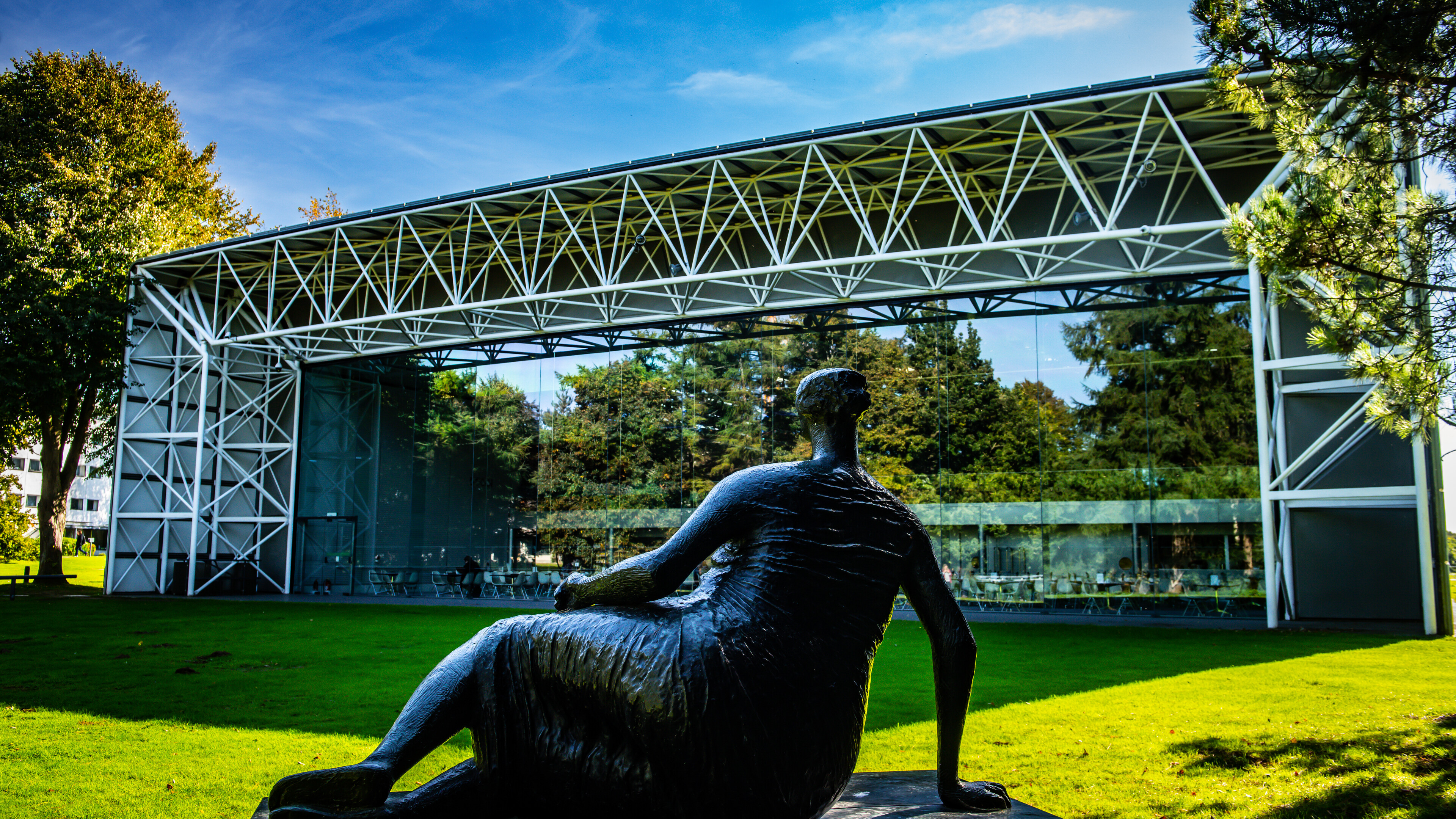 Sculpture behind Modern Life Cafe