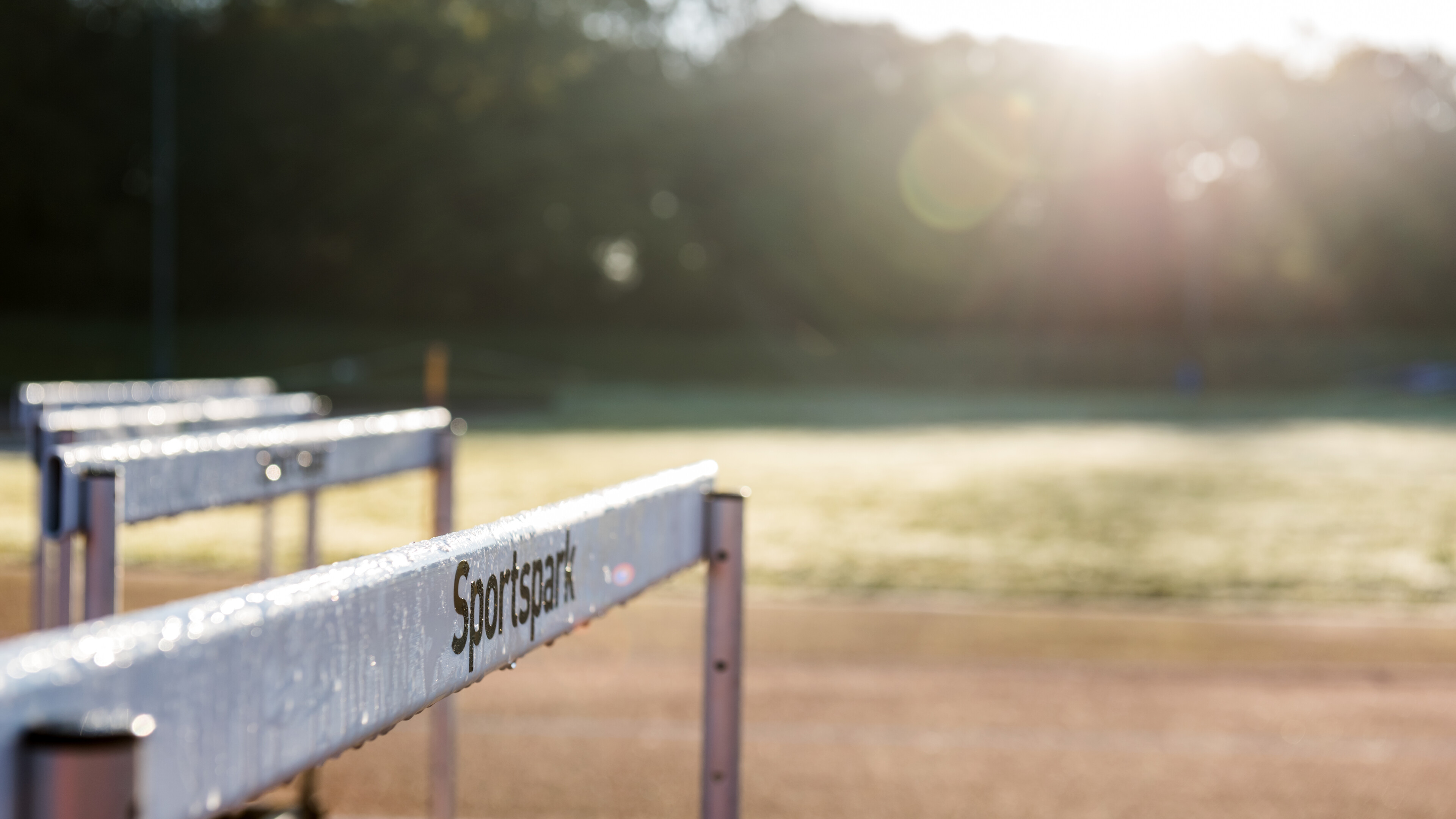 Hurdle on Sportspark running track