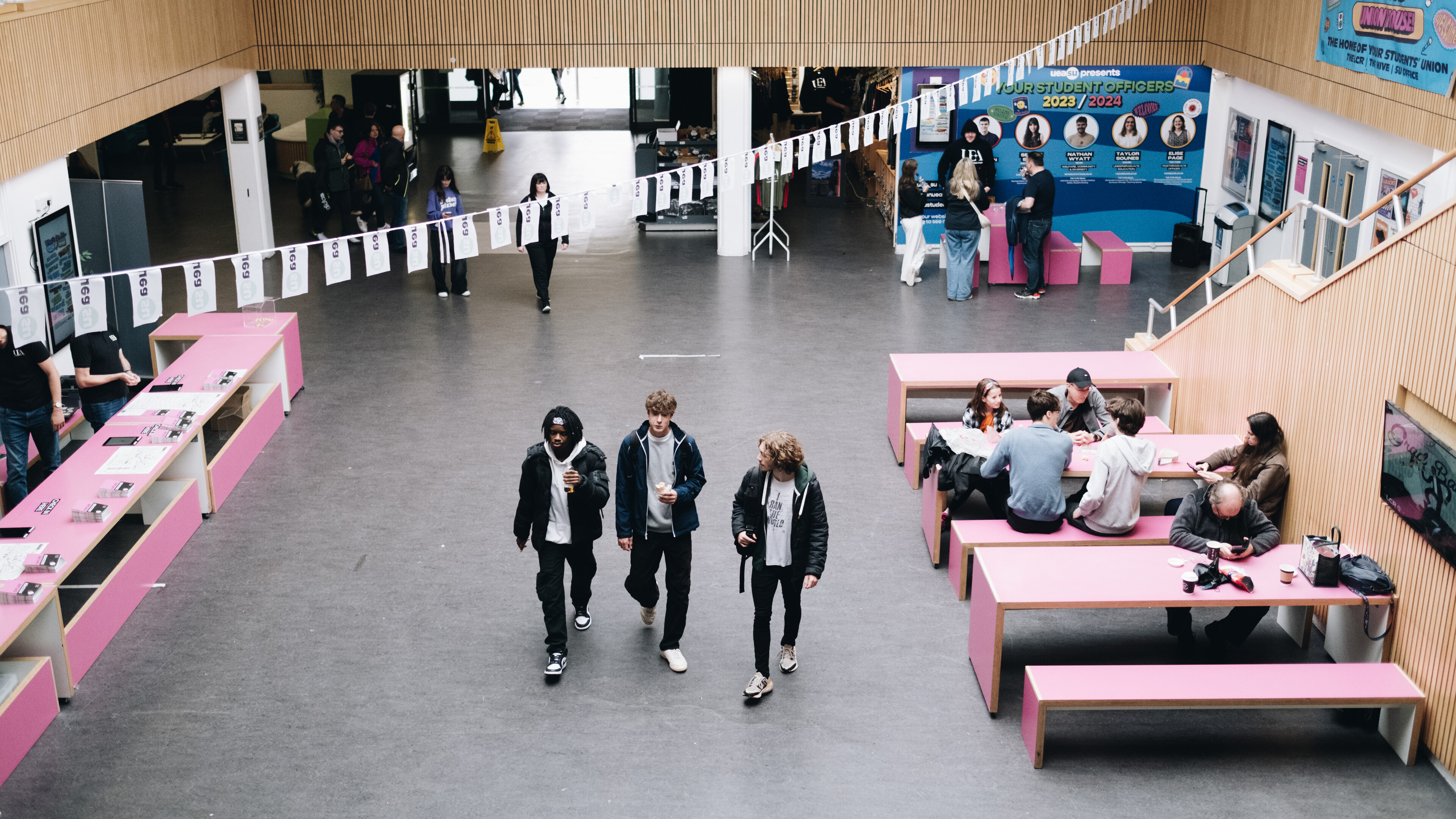 People in the Hive during an Open Day.