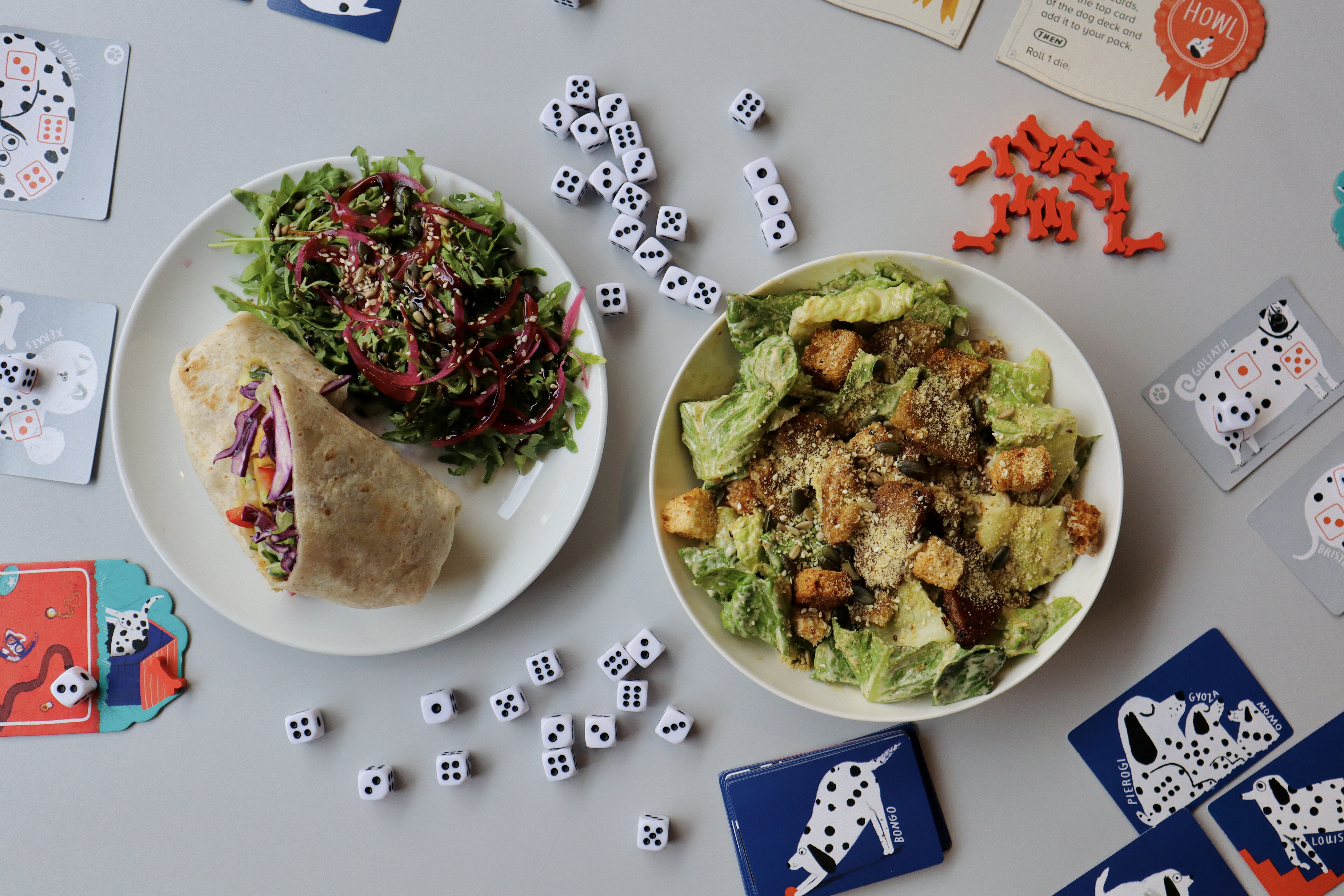 Food and games at Slice+Dice