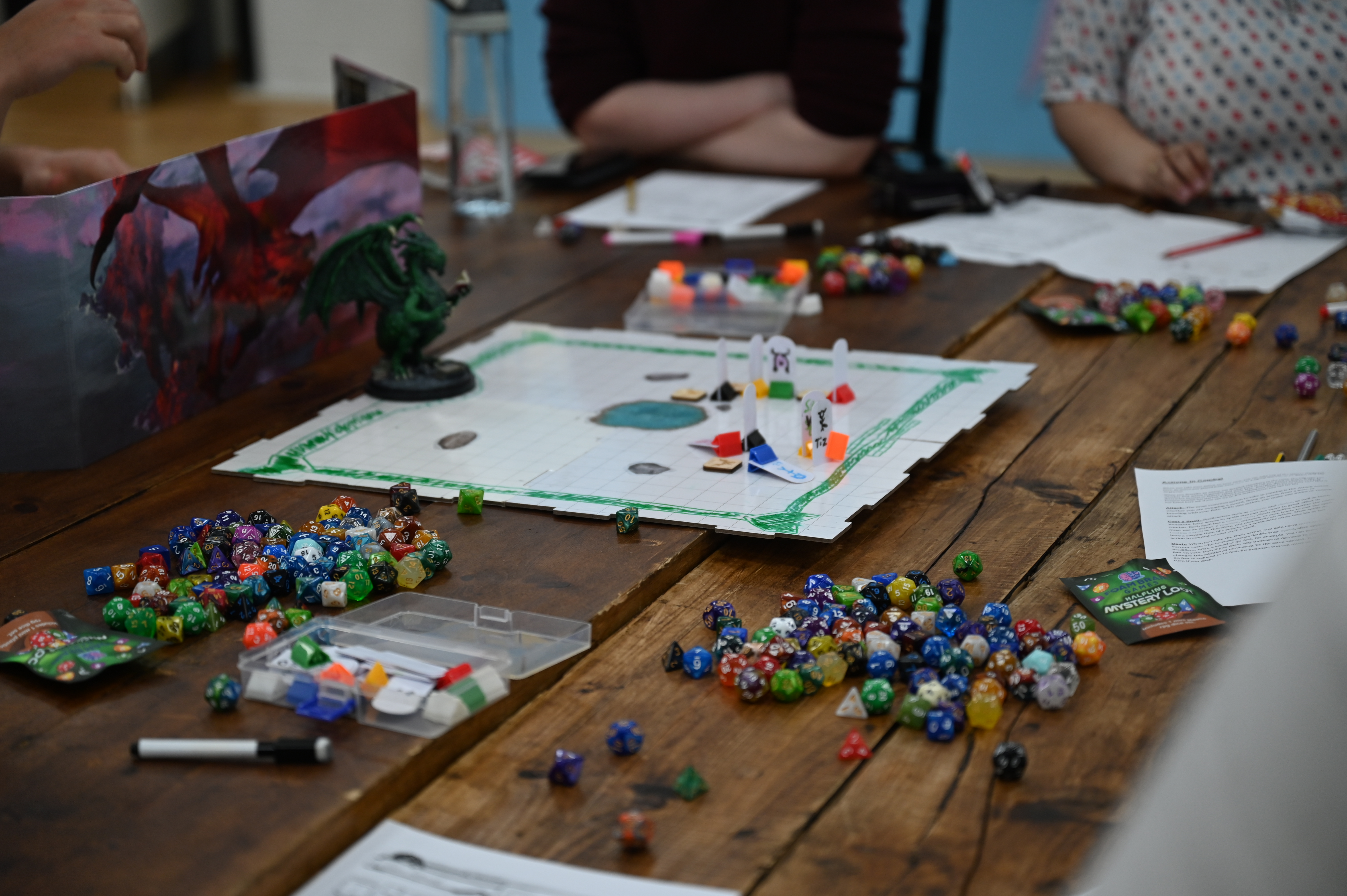 Students playing D&D during Welcome Week