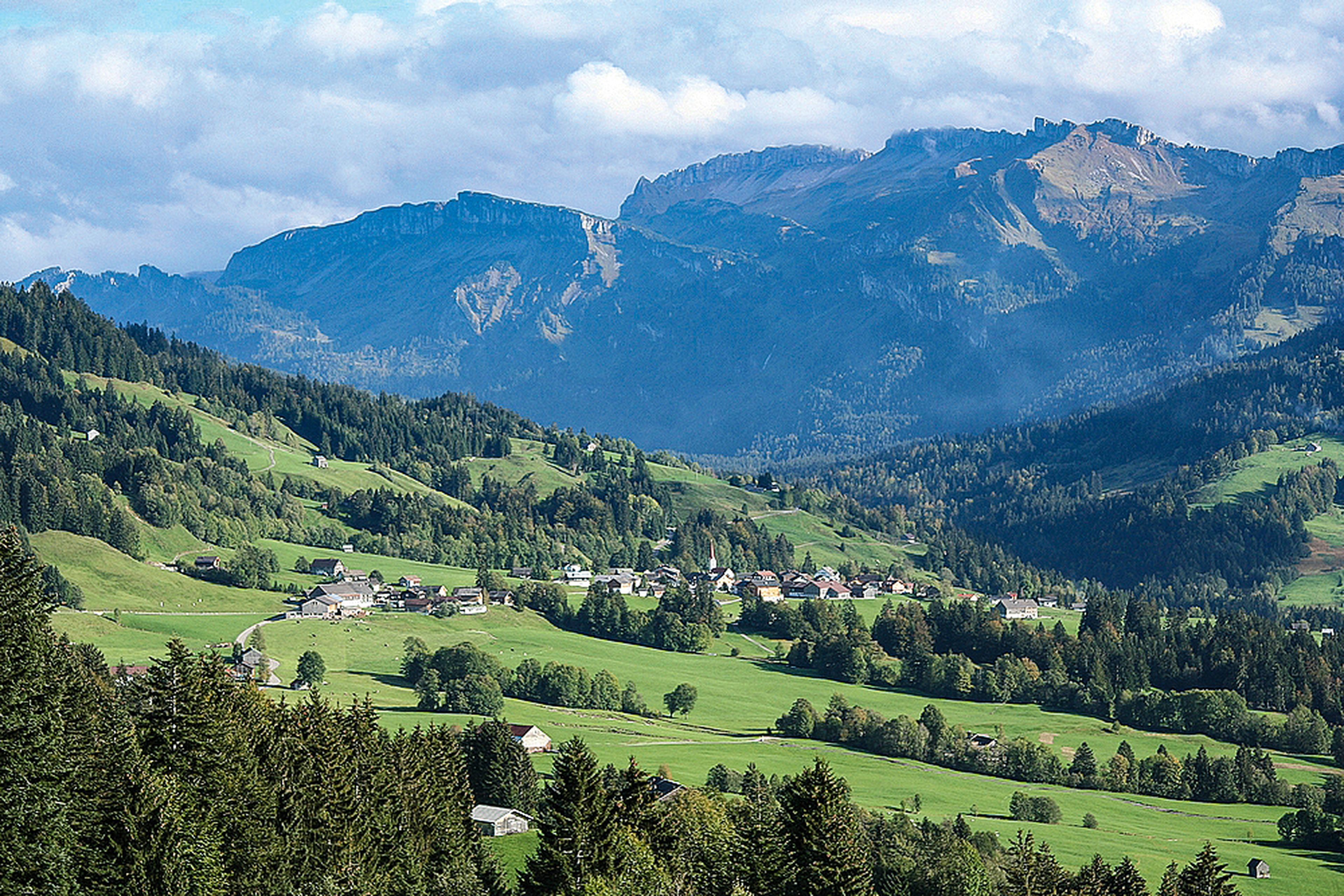 Landschaft Sibratsgfäll