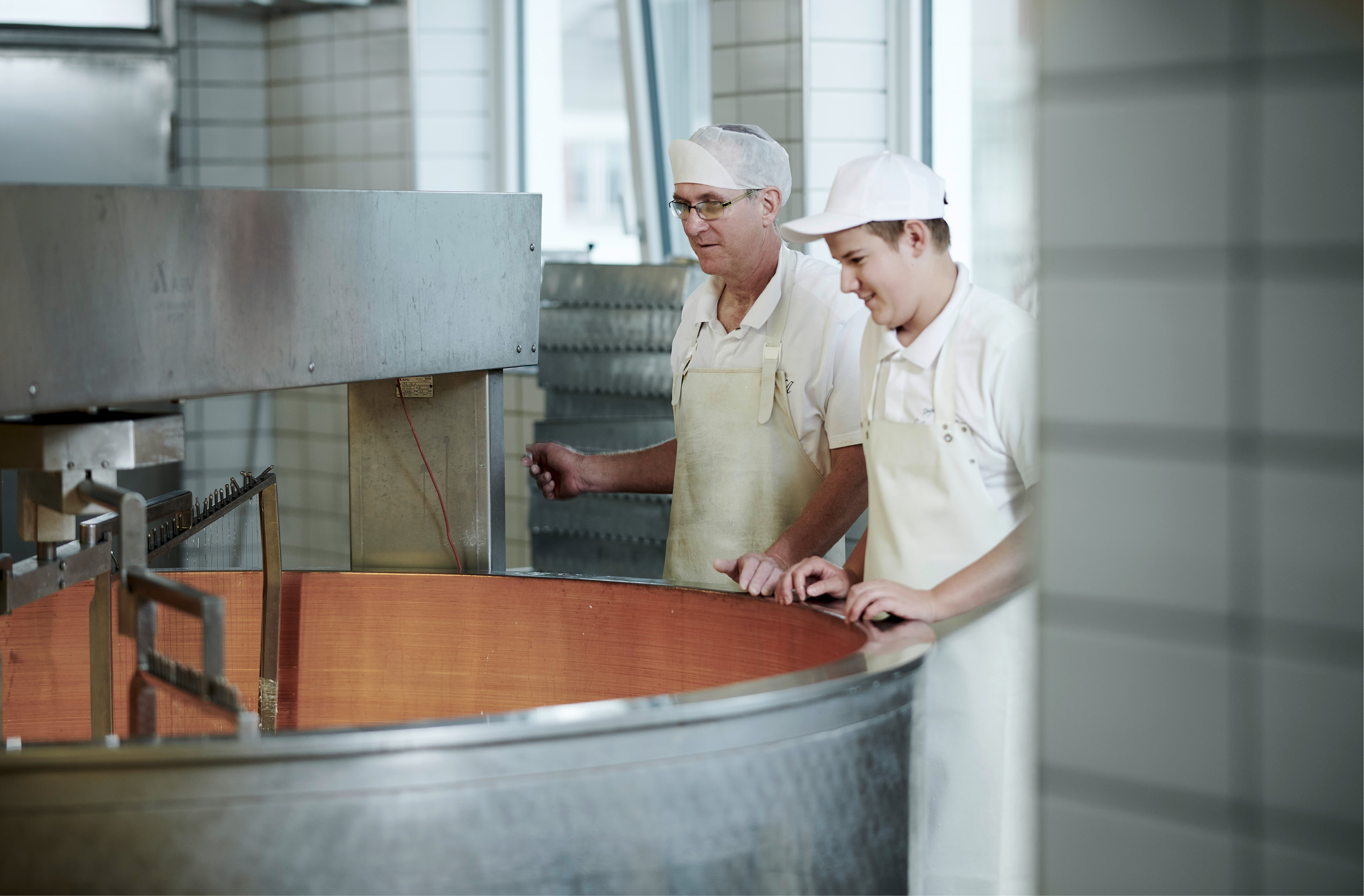 Vorbereiten der Käsereimilch