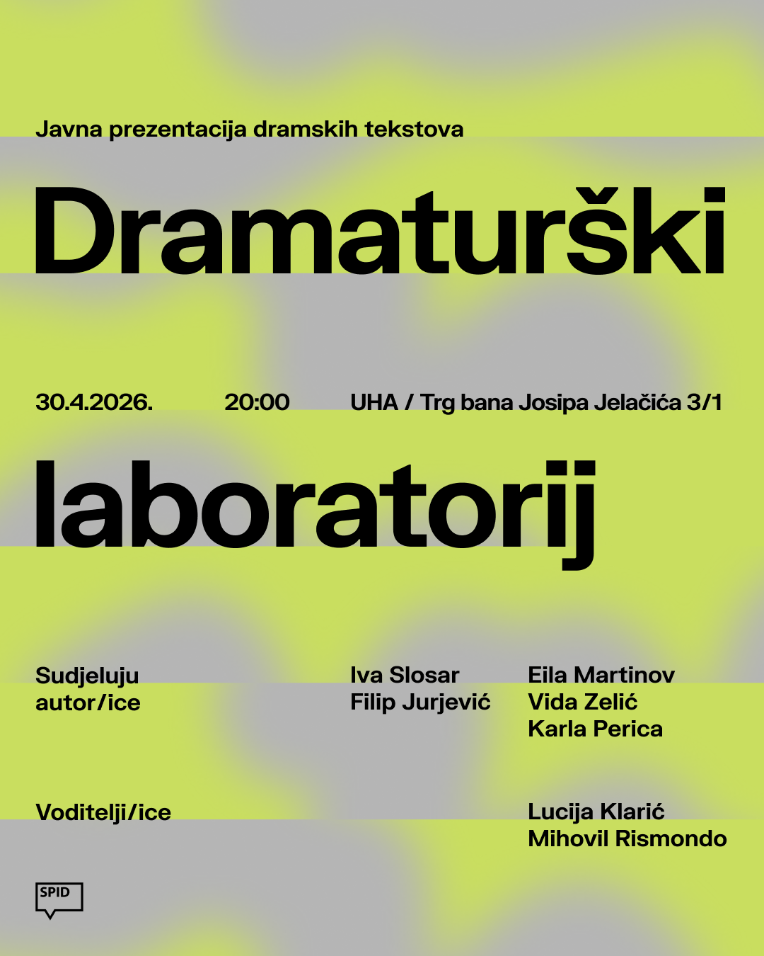 Dramaturški laboratorij: javna prezentacija dramskih tekstova