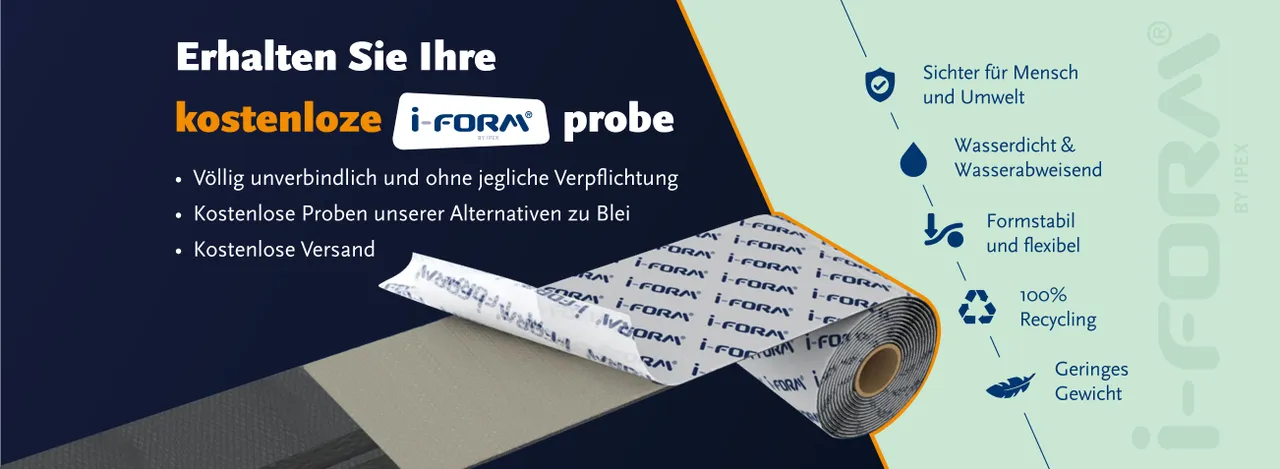 Erhalten Sie ein kostenloses I-Form-Muster: eine nachhaltige Alternative zu Blei. Umweltfreundlich, wasserdicht, flexibel, recycelbar und leicht.