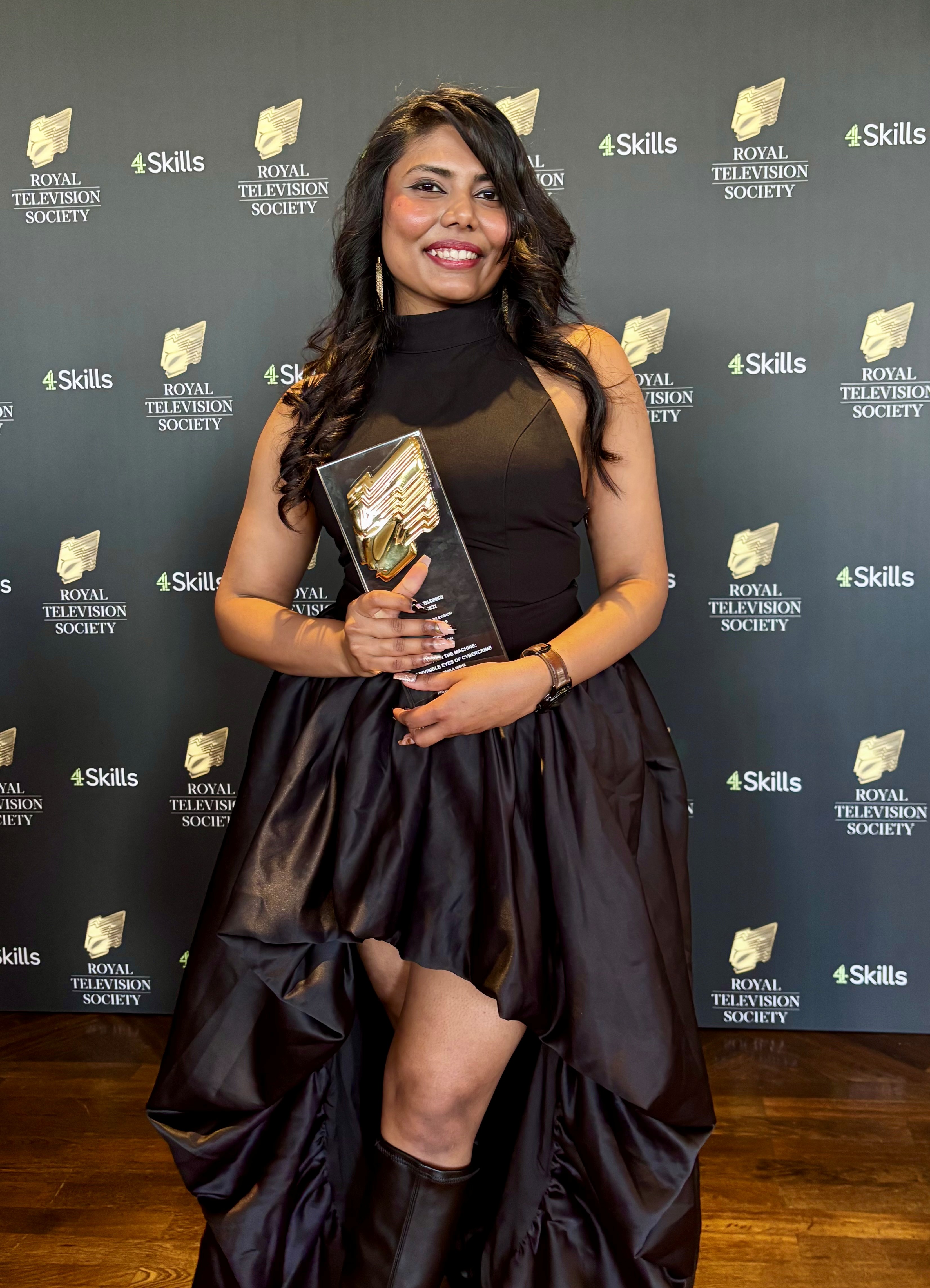 Rithula Nisha at the Royal Television Society Awards