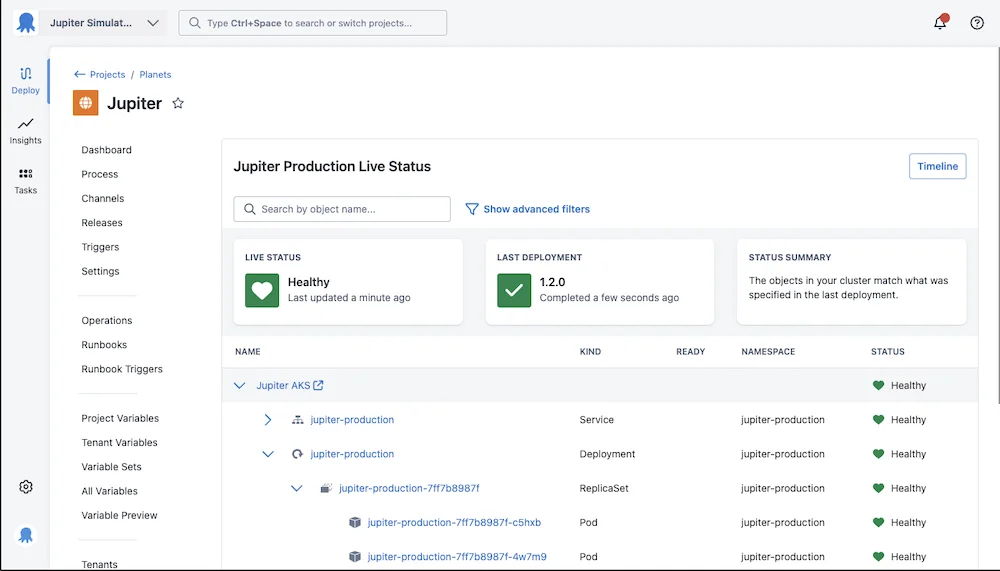 Kubernetes Live Object Status UI