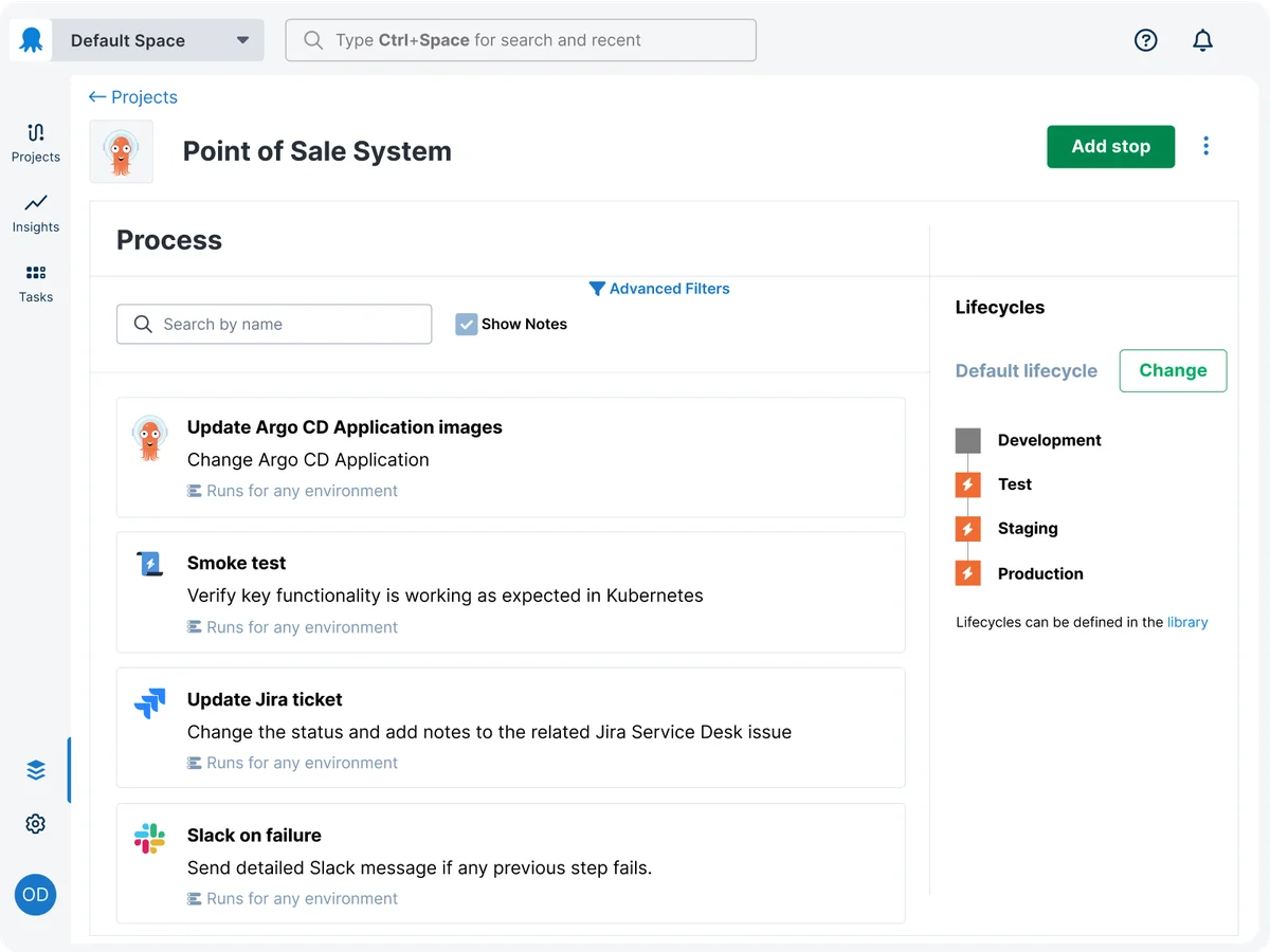 Developer self serve Argo UI