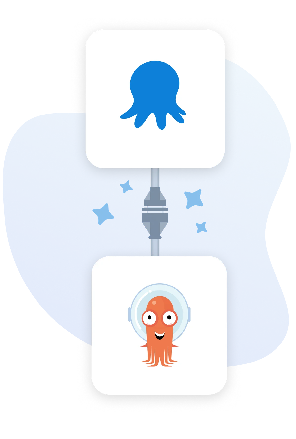 Graphic showing argo CD connecting to Octopus