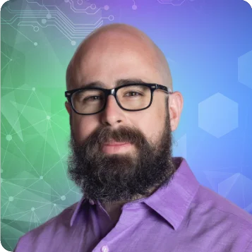 A promotional photo of Jorge Robledo (SVP, Operations, KinderSystems) for SHIPPED.