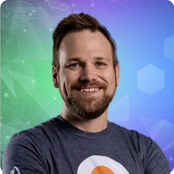 A promotional photo of Dan Garfield (VP, Open Source, Octopus Deploy) for SHIPPED.