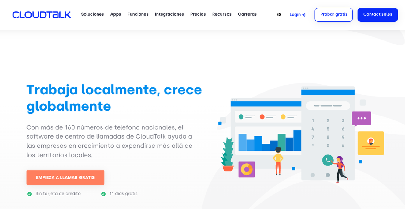 Página web CloudTalk
