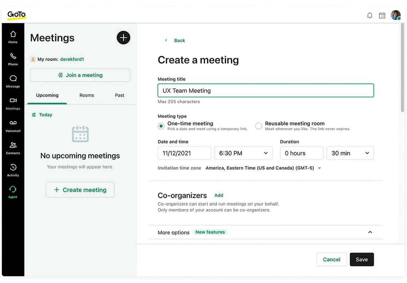 GoTo Connect comes with convenient call scheduling features.