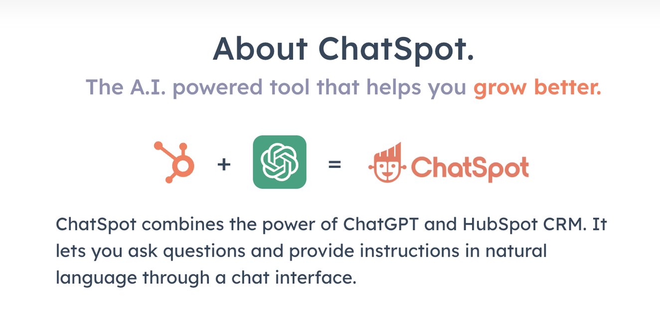 HubSpot is creating tools like ChatSpot to take advantage of AI in customer service.