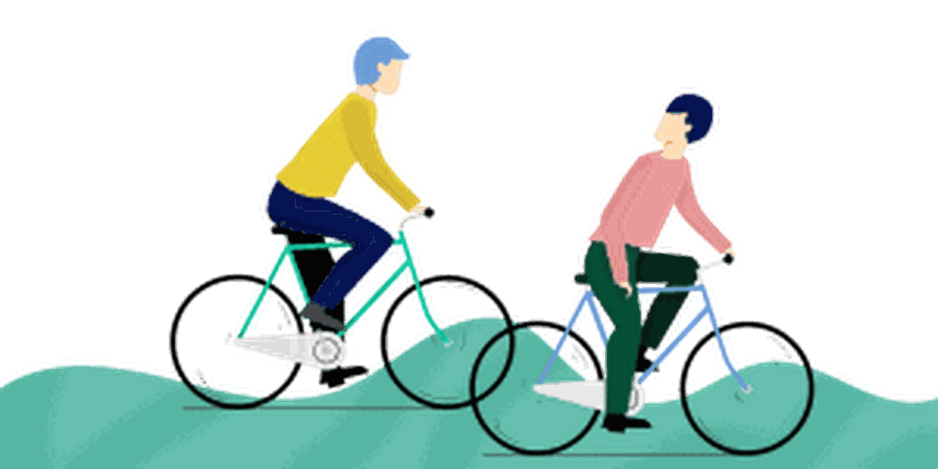 agents riding bikes