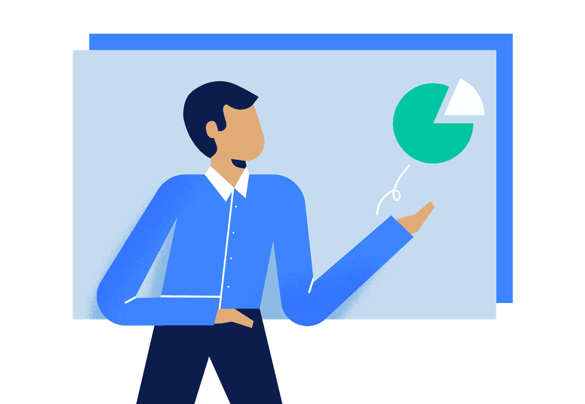Man looking at chart