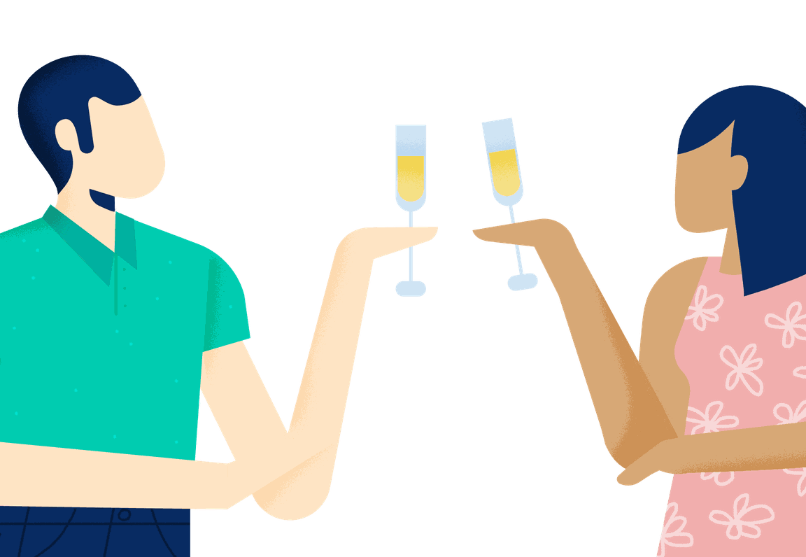 making a toast