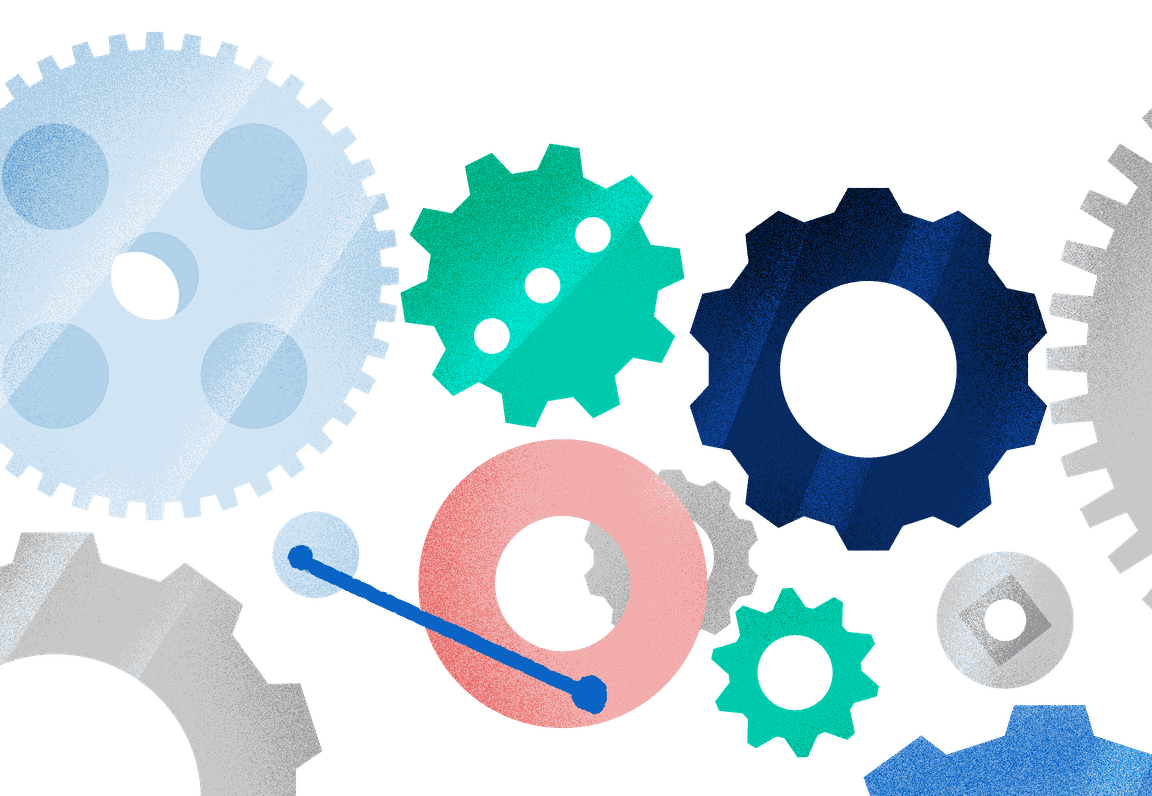 spinning gears